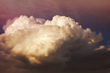 a vivid storm cloudscape