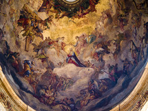 fresca painting on a dome 