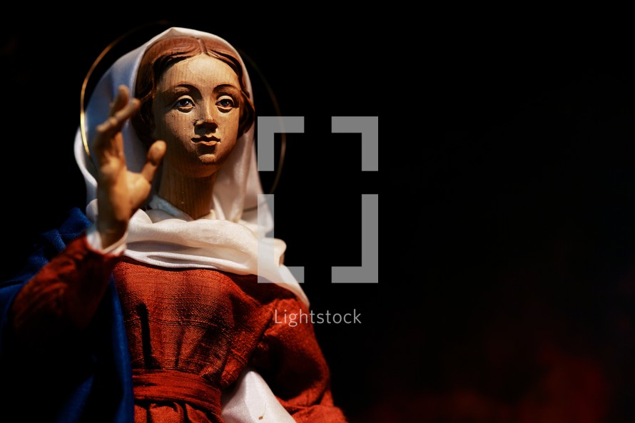 Mary from a nativity set