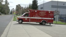 ambulance on a street 