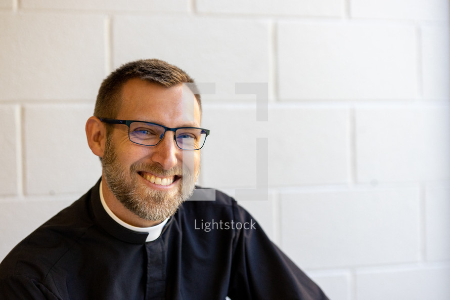 Pastor smiling