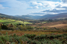 Glencree Valley Landscape and Mountains, County Wicklow, Ireland
