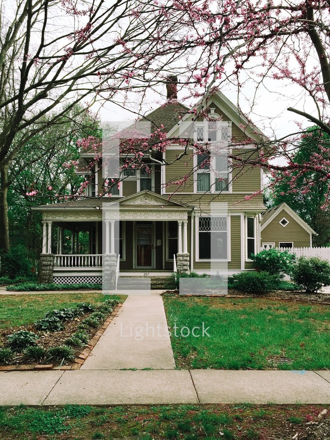 An older Victorian style house.