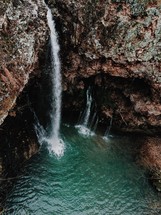 waterfall and swimming hole