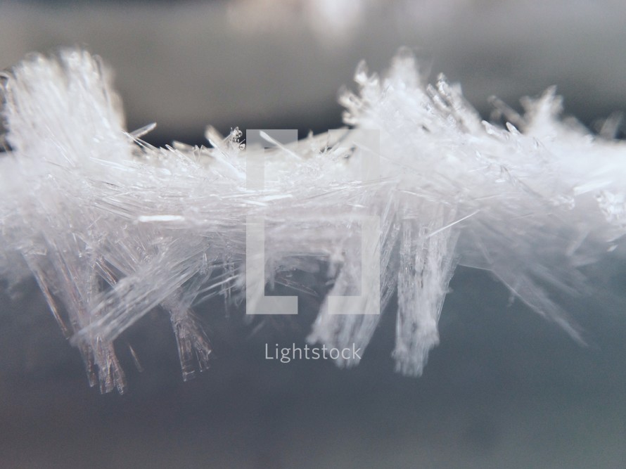 ice crystals closeup