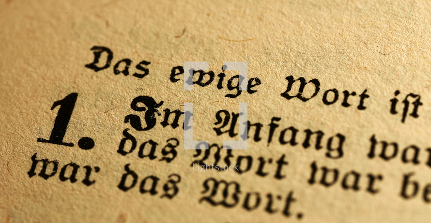 Bible verse in German