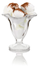ice cream in a glass