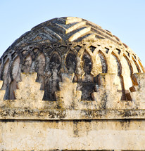 stone dome on ruins in Morocco 