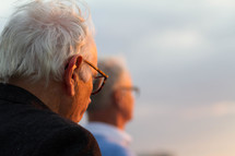 elderly men on a cruise ship 