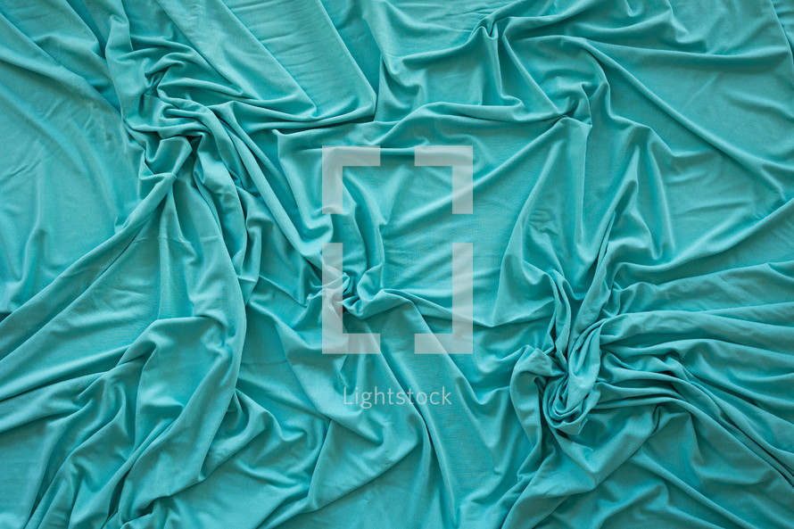 Teal fabric background