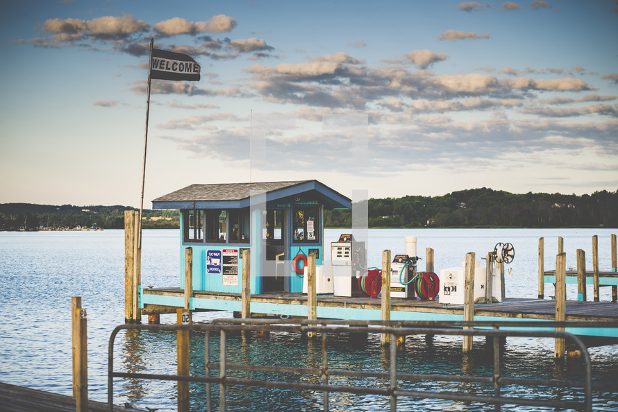 marina boat gas station 