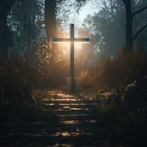 Cross with light