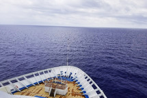 deck of a cruise ship 