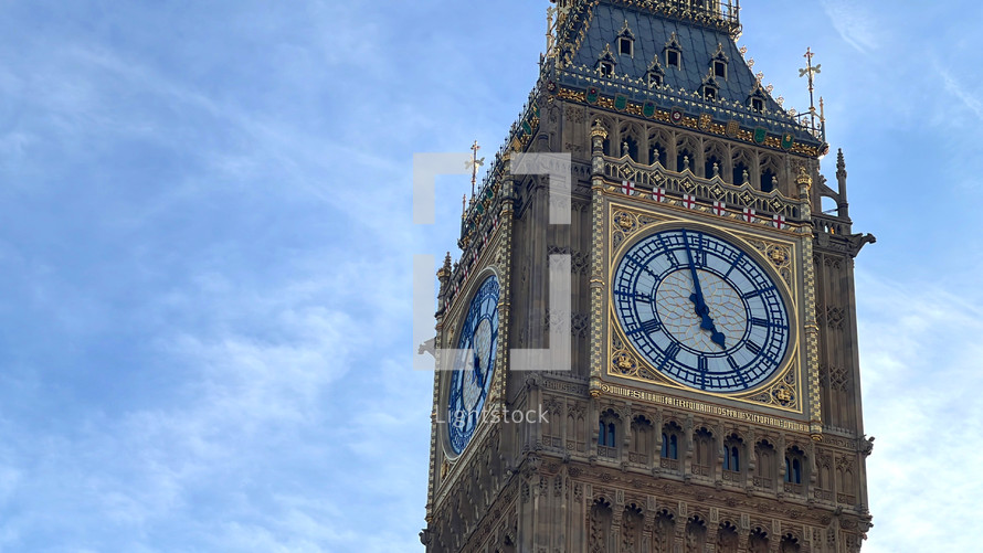 Big Ben closeup in London England