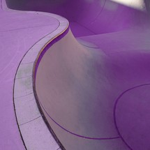 purple skate court in the skate park
