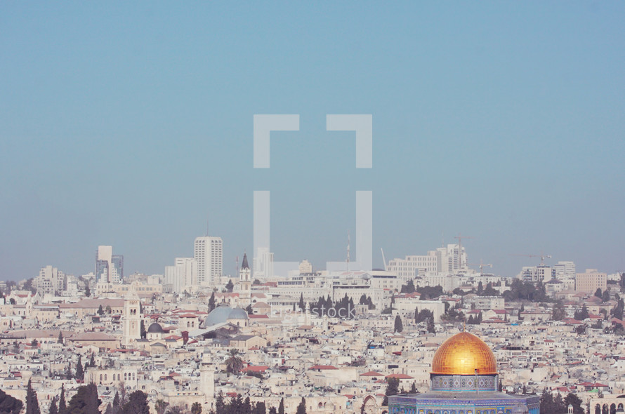 Dome of the Rock taken from the Mount of Olives