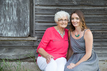 grandmother and adult granddaughter 