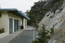 Beach-side restrooms in a California State Park