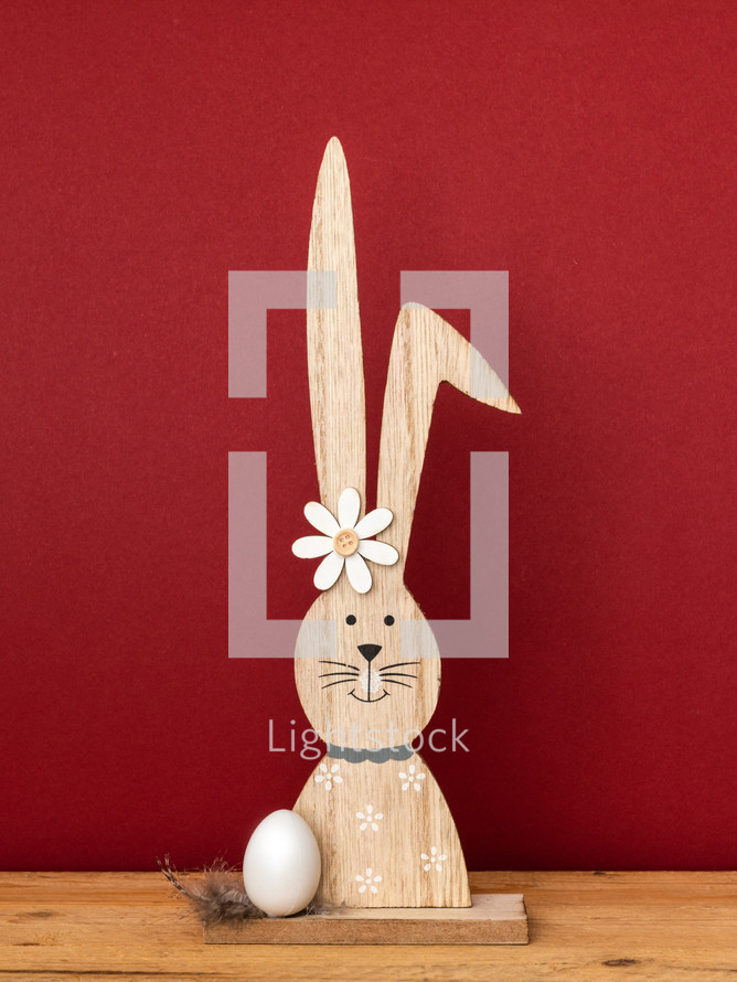 wooden bunny 