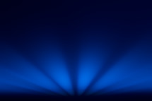 radiating blue light 