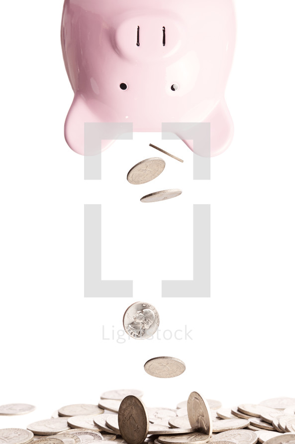 emptying the piggy bank