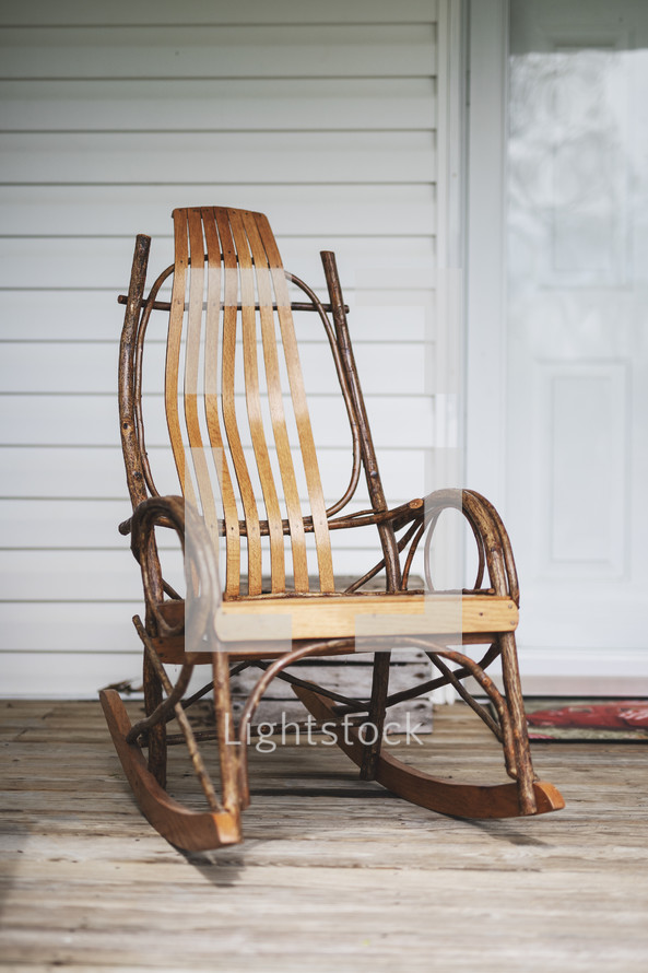 Rocking Chair on Porch