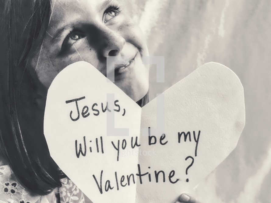 Jesus will you be my Valentine 
