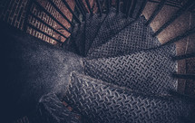 metal spiral staircase 