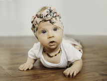 infant girl portrait 