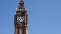 Timelapse of Big Ben during the day showing the creeping shadow of the sun