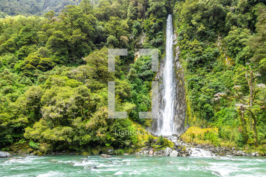 Thunder Creek Falls, New Zealand