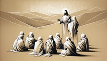 Illustration of Jesus ministry
