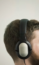 a man wearing headphones 