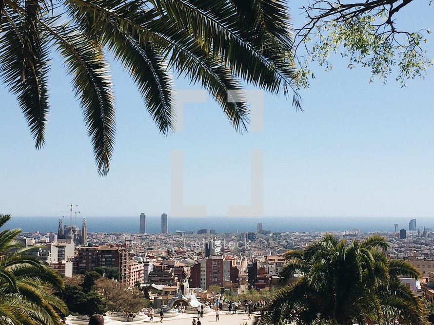 Barcelona skyline 