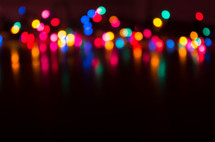 colored bokeh lights 