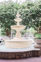 fountain in a garden 