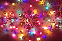 colorful Christmas lights background 