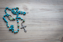 turquoise blue rosary beads 