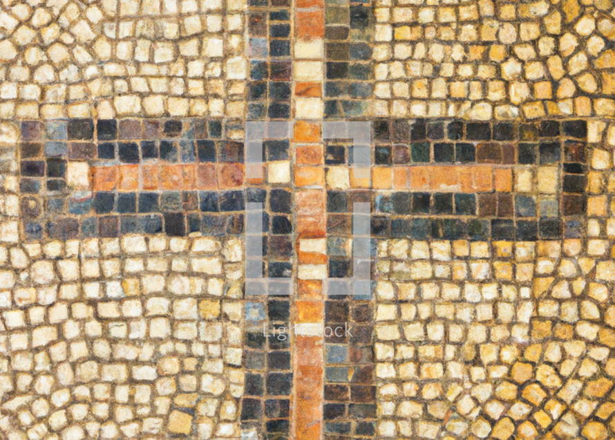 Cross in Mosaic