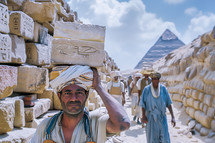 Building the pyramids of Egypt 