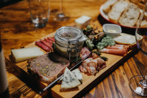 cheese and meat tray 