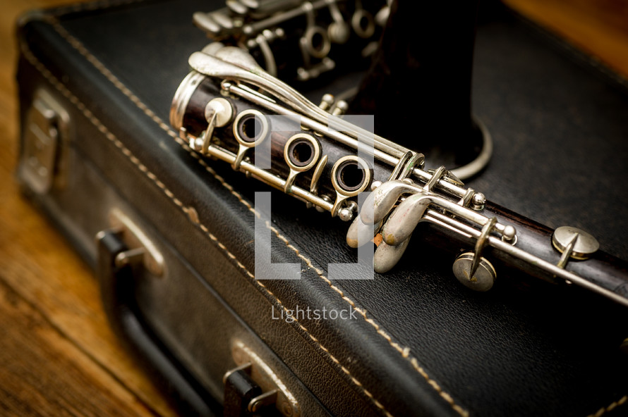 clarinet in a case