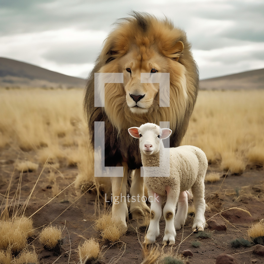 Lion and a lamb