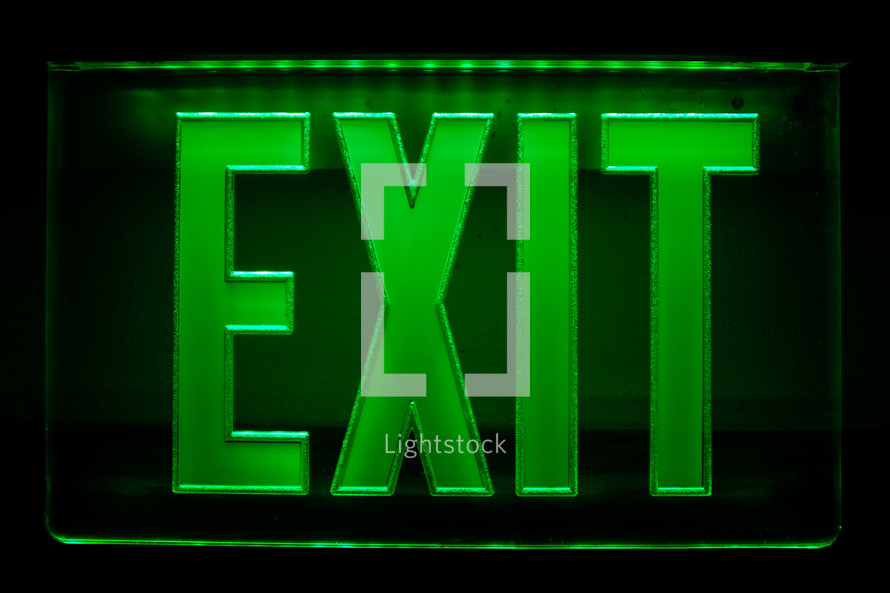 EXIT sign 