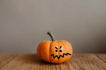 an exasperated little pumpkin