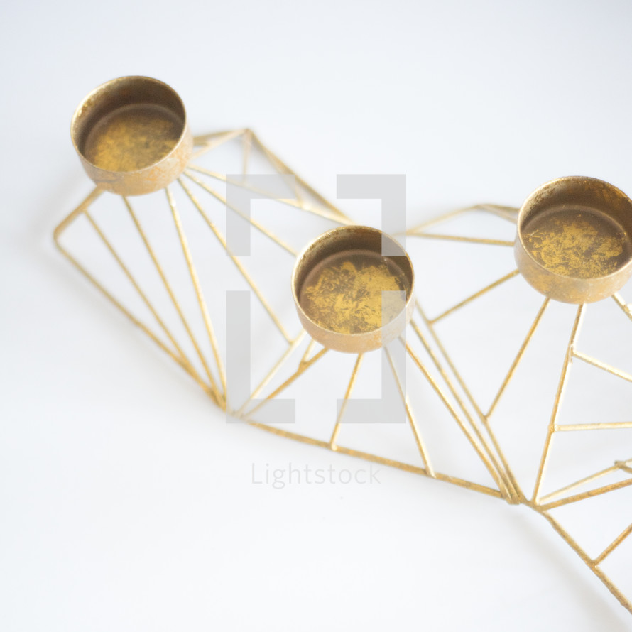 gold candle holder 