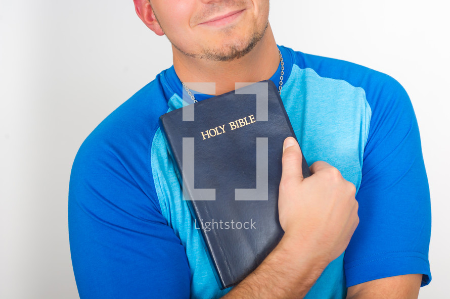 man and his Bible 