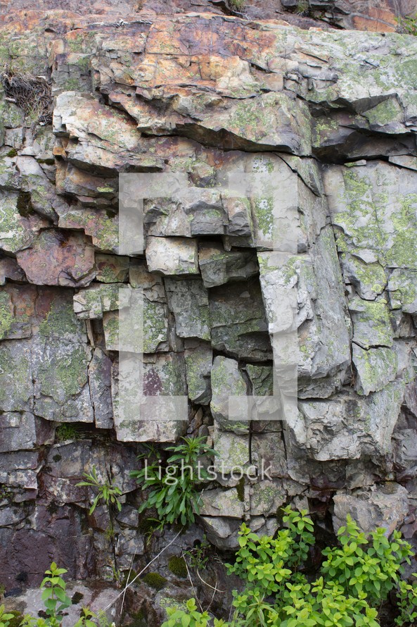 jagged rocky cliff 