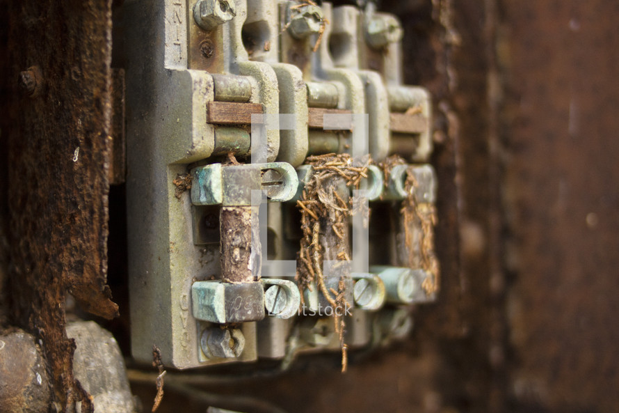 rusty electrical box 