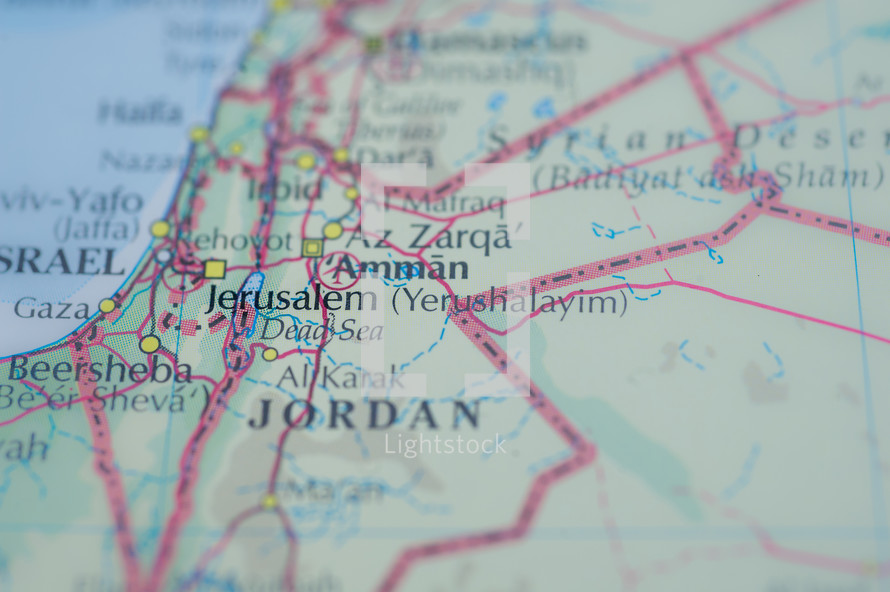 map of Jordan 